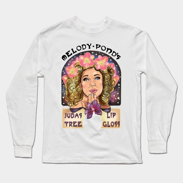 Melody Pond's Judas Tree Lipgloss Long Sleeve T-Shirt by MonicaLaraArt